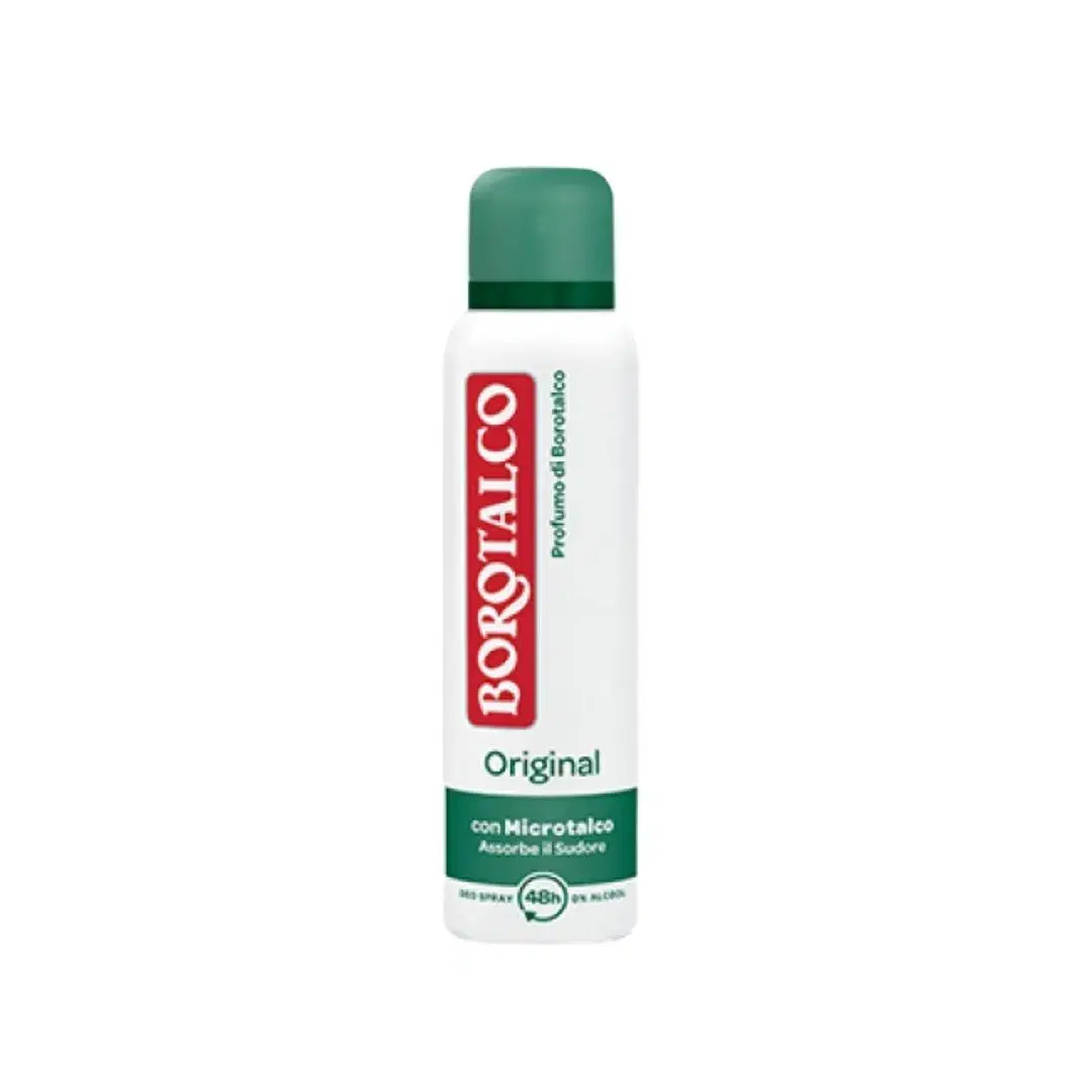 Borotalco Deodorante Spray Original con Microtalco che Assorbe il Sudore 150 ml