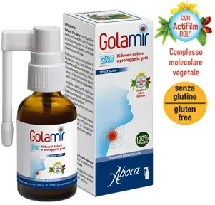 Golamir 2Act Integratore Spray per Contrastare il Mal di Gola 30 ml