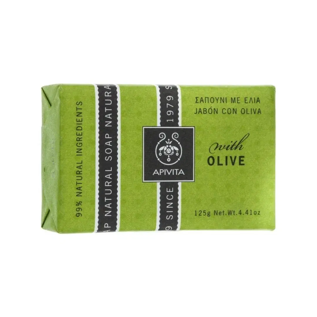 Apivita Natural Soap Olive Sapone Solido 125 g