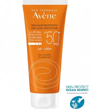 Avene Eau Thermale Latte Protezione Molto Alta SPF50+ Pelli Sensibili 100 ml