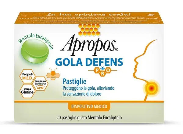 Apropos Gola Defence Gusto Mentolo Eucaliptolo Per La Gola 20 Pastiglie
