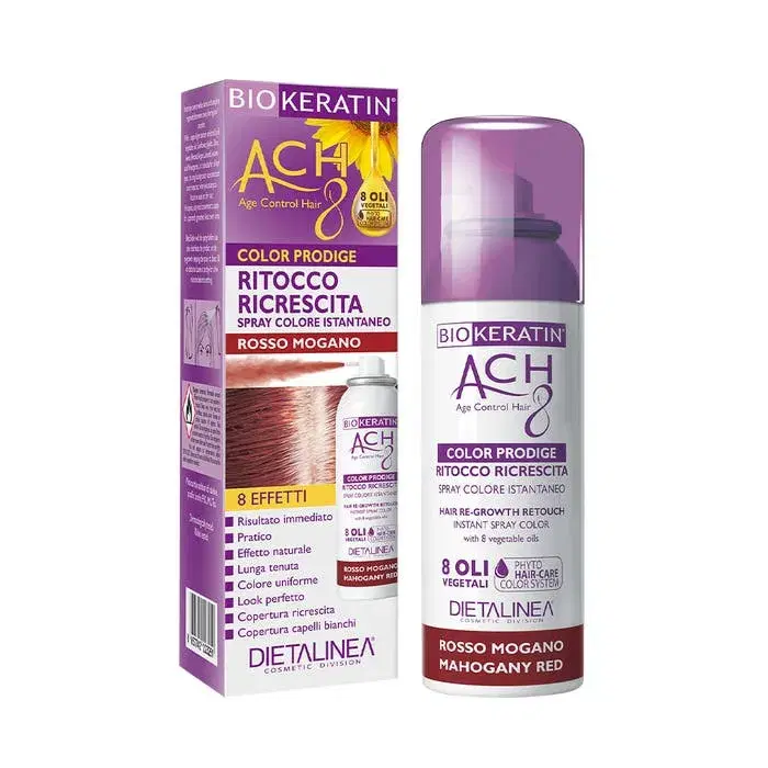 Biokeratin Ach8 Ritocco Ricrescita Spray Rosso Mogano 75ml