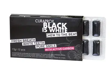 Curaprox Black Is White To Go Chewing Gum Sleeve 12 Pezzi