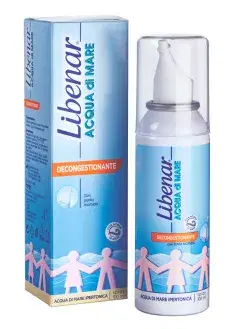 Libenar Acqua di Mare Spray Nasale Ipertonica Decongestionante 100 ml