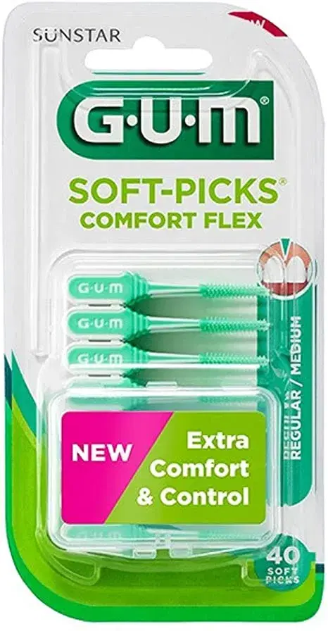 Gum Soft Pick Comfort Flex Scovolino Interdentale 40 Pezzi
