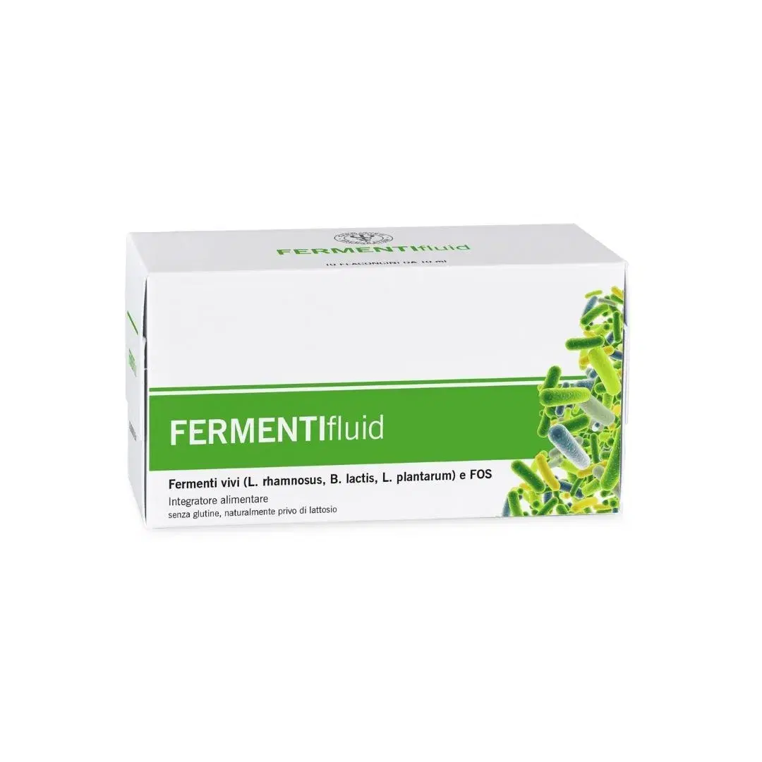 Unifarco FERMENTIfluid Integratore Alimentare di Fermenti 10 Flaconcini x 10 ml