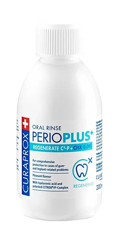 Curaprox Collutorio Perio Plus + Regenerate CHX 0,09% 200ml