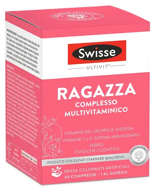 Swisse Multivitaminico Ragazza Integratore Alimentare 60 Compresse