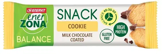 Enerzona Snack Cherry Barretta Cookie e Cioccolato al Latte 33 g