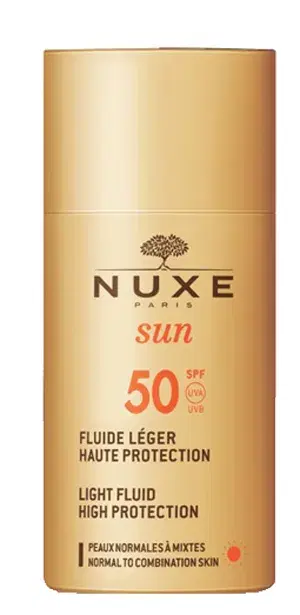 Nuxe Sun SPF50 Fluido Solare Leggero Alta Protezione Viso SPF50+ 50 ml