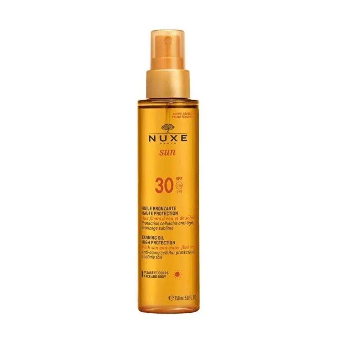 Nuxe Sun Olio Abbronzante SPF30 per Viso e Corpo 150 ml