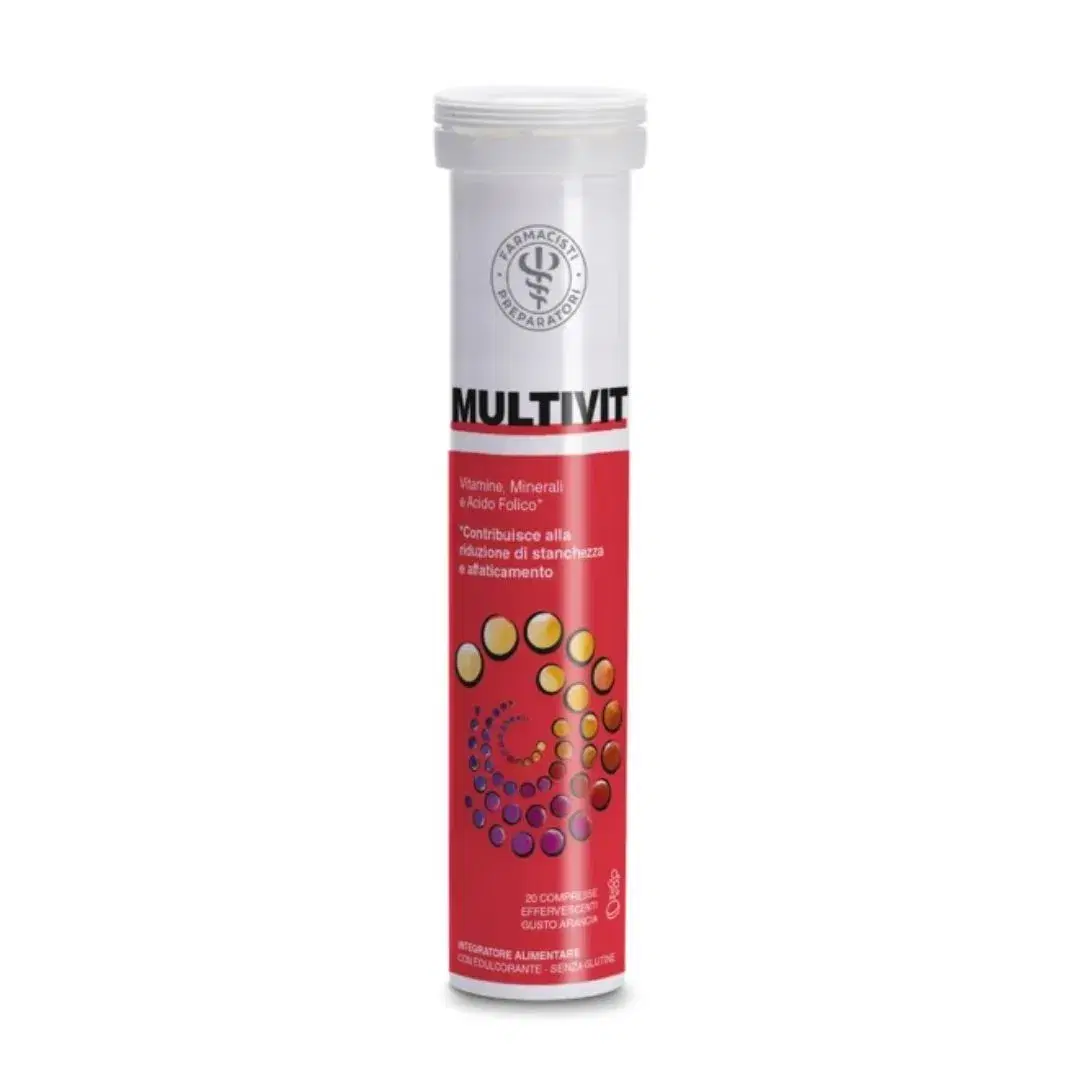 Unifarco Multivit Integratore Alimentare 20 Compresse Effervescenti Arancia