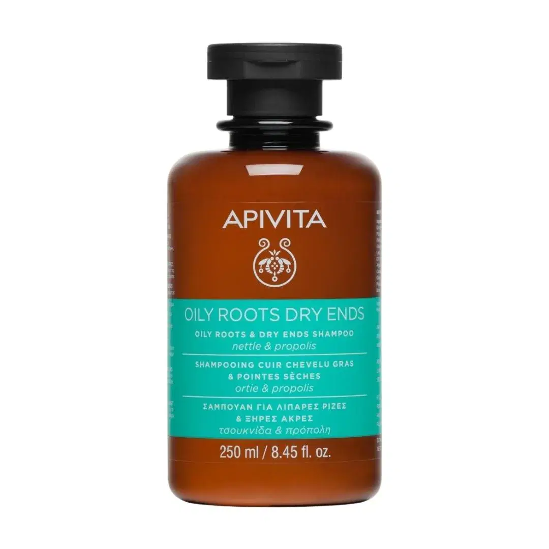 Apivita Oily Roots Dry Ends Shampoo Cute Grassa Punte Secche Ortica 250 ml