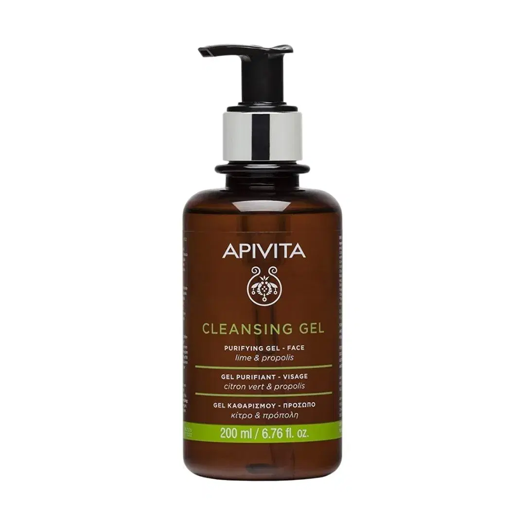 Apivita Cleansing Gel Purificante Viso al Lime e Propoli 200 ml