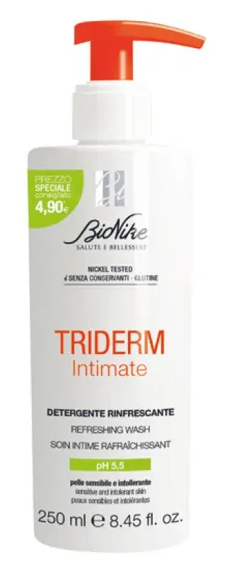 Bionike Triderm Intimate Detergente Intimo Rinfrescante Ph 5.5 Pelle Sensibile 250 ml