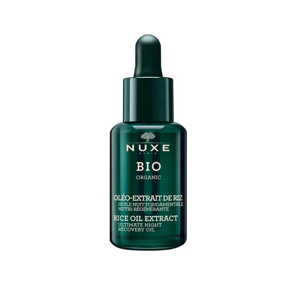 Nuxe Bio Organic Olio Viso Notte Fondamentale Nutriente e Rigenerante 30 ml