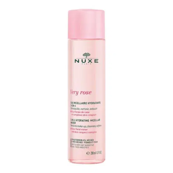 Nuxe Very Rose Acqua Micellare Idratante Struccante 3 in 1 Pelli Secche 200 ml
