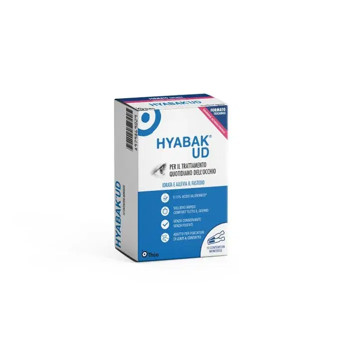 Hyabak UD Soluzione Oftalmica Per Occhi Secchi 10 Flaconcini