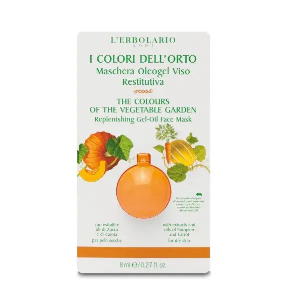 L'erbolario I Colori Dell'orto Arancione Maschera Oleogel Viso Restitutiva 8 ml