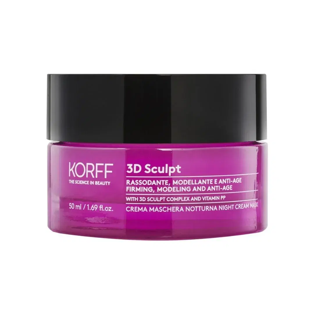 Korff 3D Sculpt Crema Maschera Notte Per Viso E Collo Rassodante E Antiage 50 ml