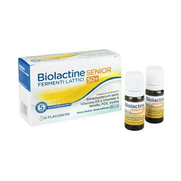 Sella Biolactine Senior50+ Integratore di Fermenti Lattici 10 Flaconcini