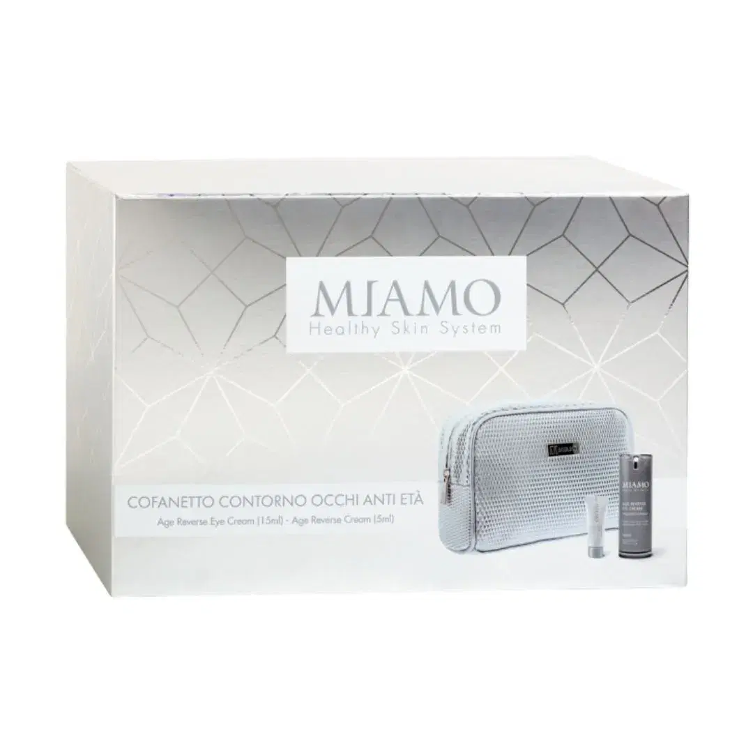 Miamo Cofanetto Age Reverse Contorno Occhi 15 ml + Crema Viso 5 ml + Pochette
