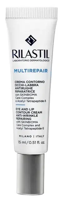 Rilastil Multirepair Crema Contorno Occhi e Labbra Antirughe Riparatrice 15 ml