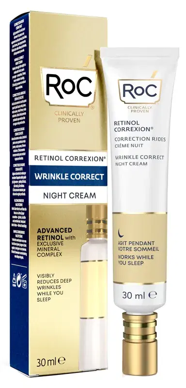 Roc Retinol Correxion Wrinkle Correct Crema Viso Intensiva Notte 30 ml