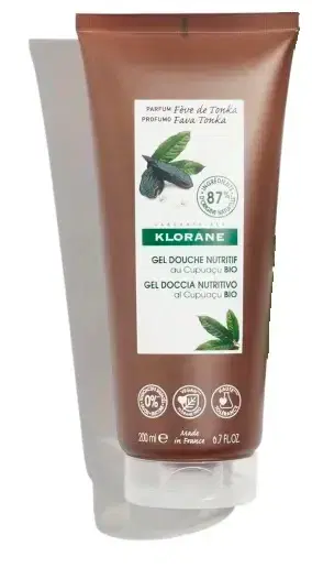 Klorane Gel Doccia Fava di Tonka Nutriente e Delicato 200 ml