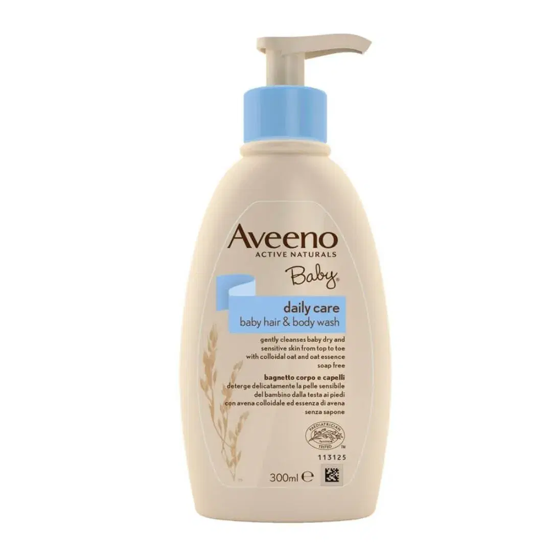 Aveeno Baby Bagnetto Detergente Delicato per Viso Corpo Capelli 300 ml