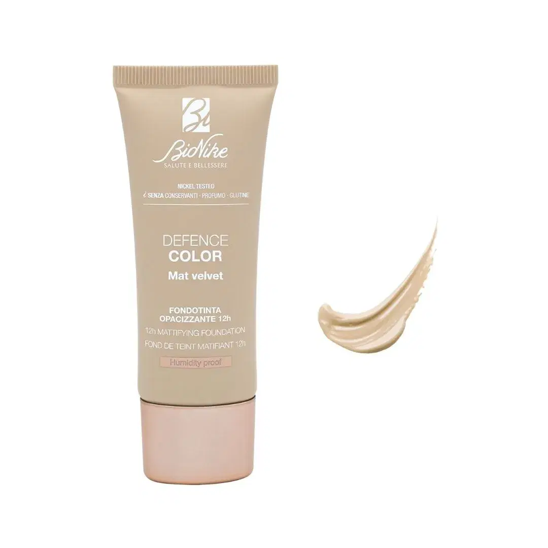 Bionike Defence Color Mat Velvet Fondotinta Opacizante 12h 401 Ivoire 30 ml
