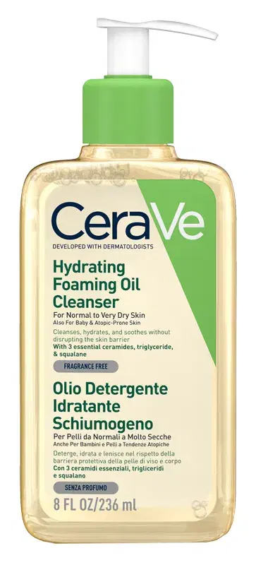 CeraVe Hydrating Oil Cleanser Olio Detergente Pelle da Normale a Secca 236 ml