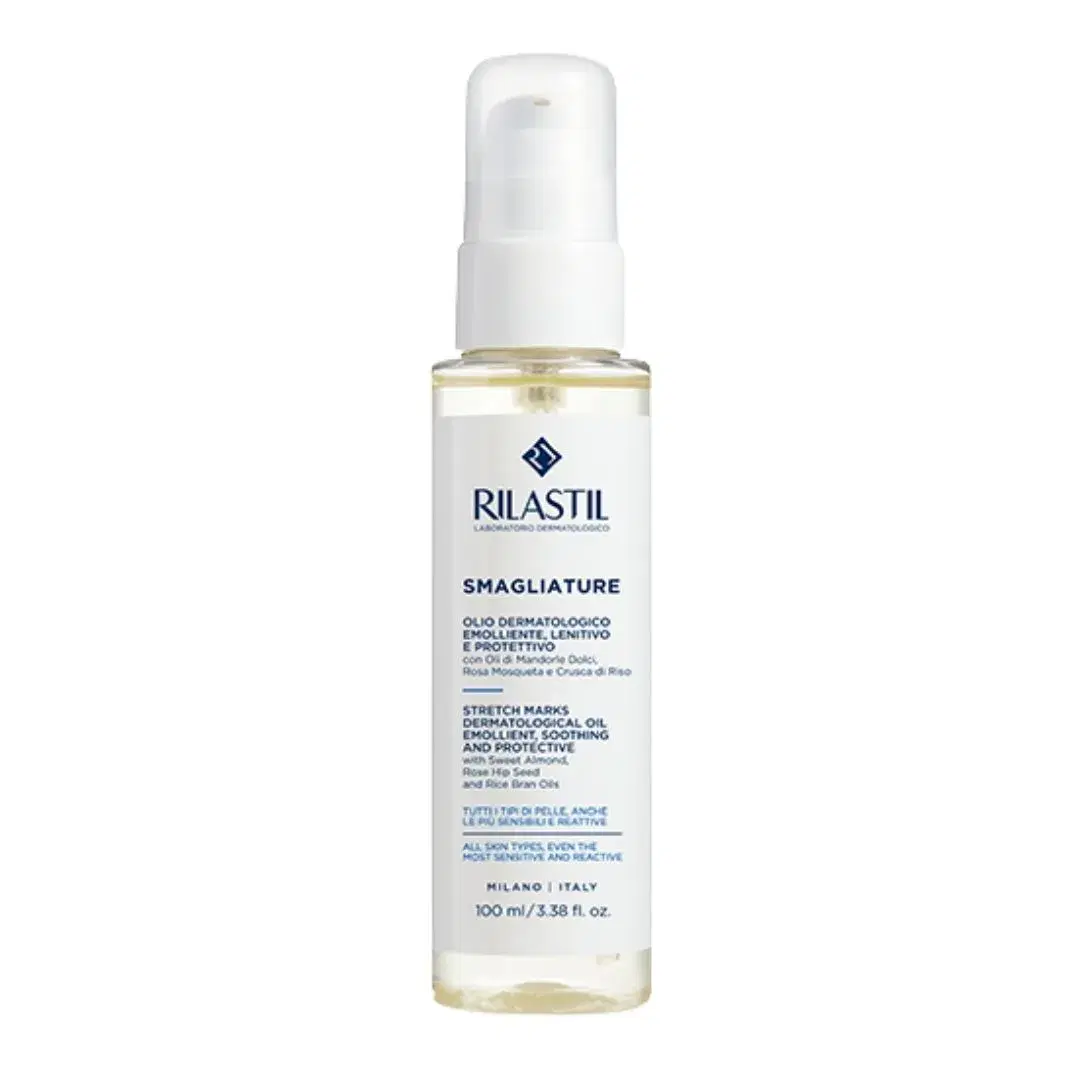 Rilastil Smagliature Olio Dermatologico Emolliente Lenitivo e Protettivo 100 ml