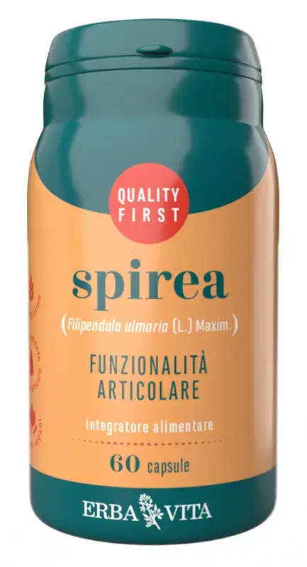 Erba Vita Spirea Ulmaria Integratore Articolare e Drenante 60 Capsule
