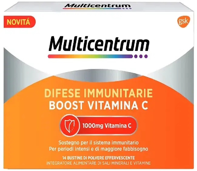 Multicentrum Difese Immunitarie Boost Vitamina C Integratore 28 Bustine