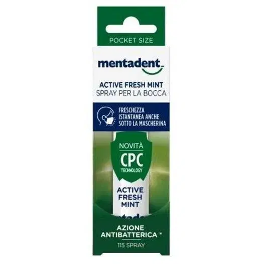 Mentadent Active Fresh Mint Spray Per Bocca 15ml