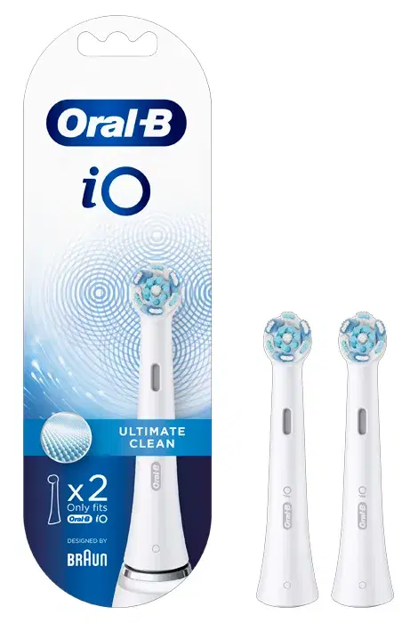 Oral-B iO Ultimate Clean Testine di Ricambio Bianco 2 Pezzi