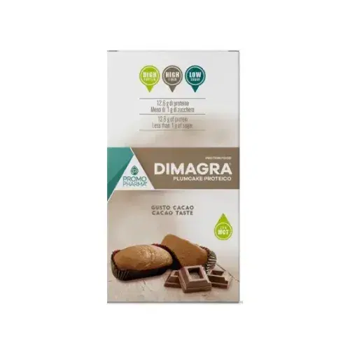 Dimagra Plumcake Proteici Cacao 4x45g