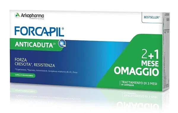 Arkopharma Forcapil Anticaduta Integratore PROMO 3x30 Compresse