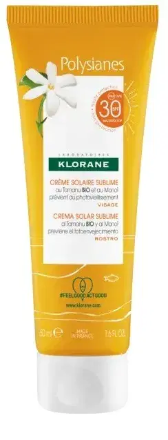 Klorane Les Polysianes Crema Solare Sublime Viso SPF 30 50 ml