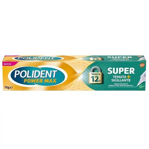 Polident Super Tenuta+Sigillante Per Protesi dentale Gusto Menta 70G
