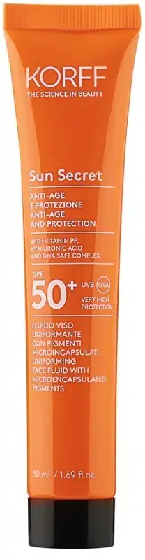 Korff Sun Secret Fluido Viso Uniformante Colorato SPF50+ 01 Light