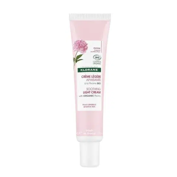 Klorane Crema Leggera Lenitiva alla Peonia Bio Pelle Sensibile 40 ml
