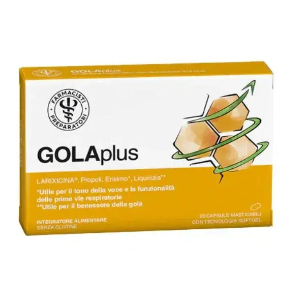 Unifarco Golaplus per il Benessere della Gola 20 Capsule Softgel