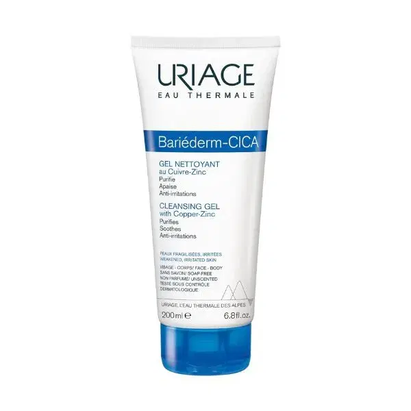 Uriage Bariederm Cica Gel Detergente Viso Corpo 200 ml