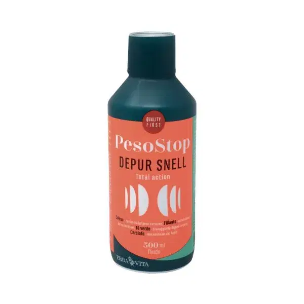 Erba Vita Peso Stop Depur Snell Integratore Depurativo Snellente 500 ml