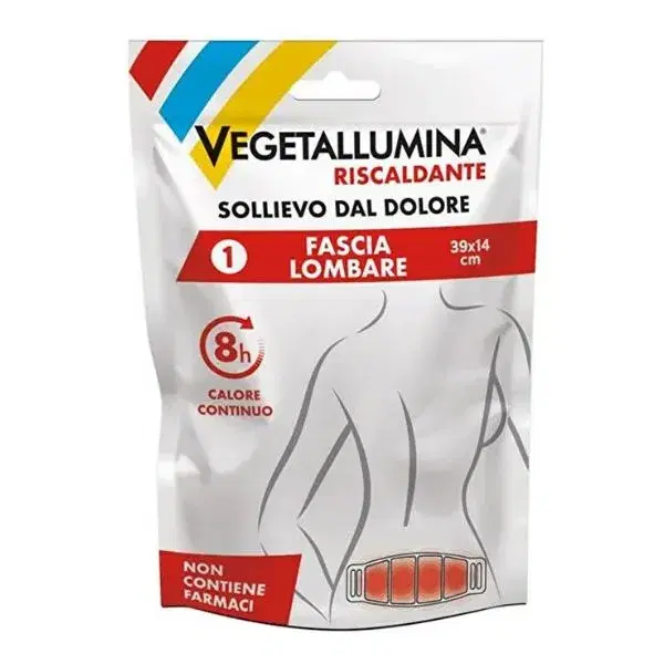 Vegetallumina Fascia Lombare Riscaldante 39x14cm 1 Pezzo