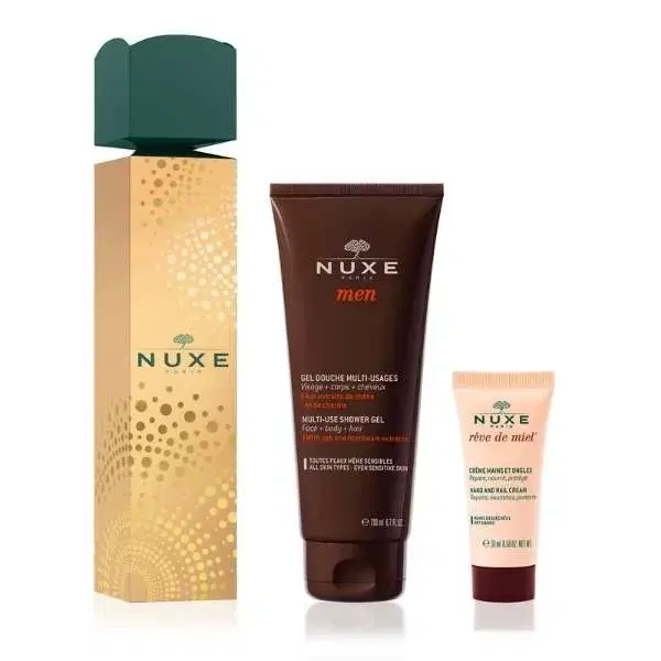 Nuxe Men Cofanetto Cracker Uomo Gel Doccia 200 ml + Crema Mani 30 ml