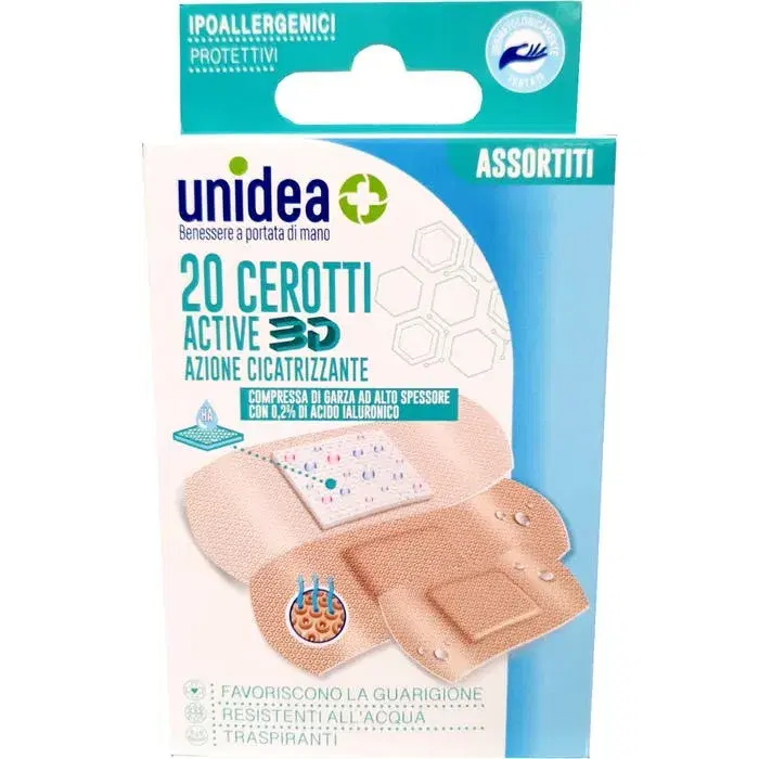 Unidea Active Cerotti Cicatrizzanti Assortiti 20 Pezzi