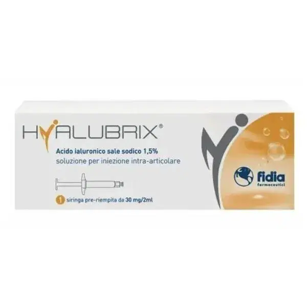 Hyalubrix Siringa Pre-Riempita Intra-Articolare Acido Ialuronico Sale Sodico1,5% 30mg/2ml